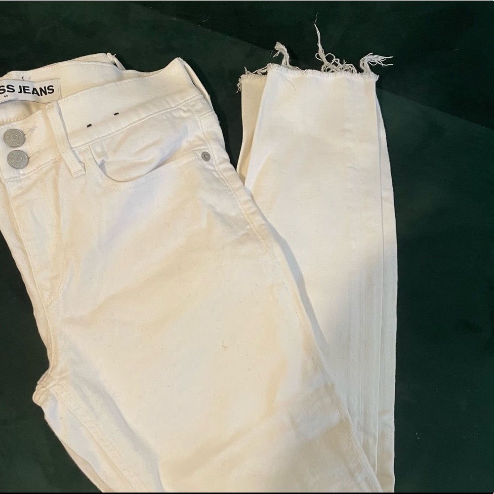 Express cropped legging mid rise jeans